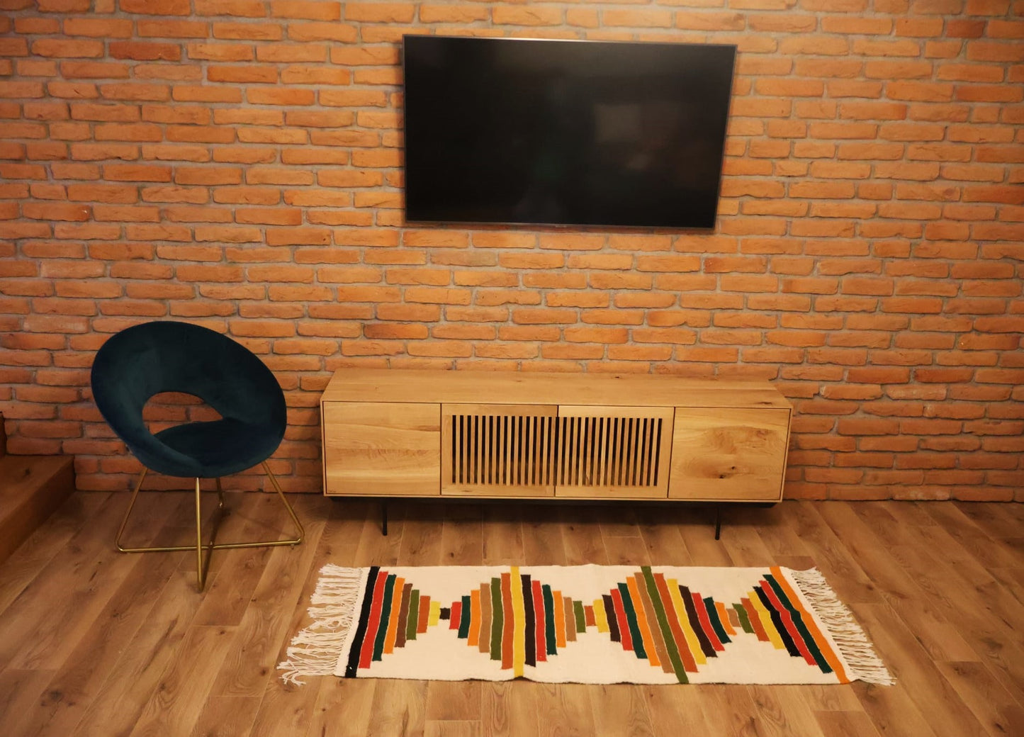 Covor Klim din lână naturală Multicolor