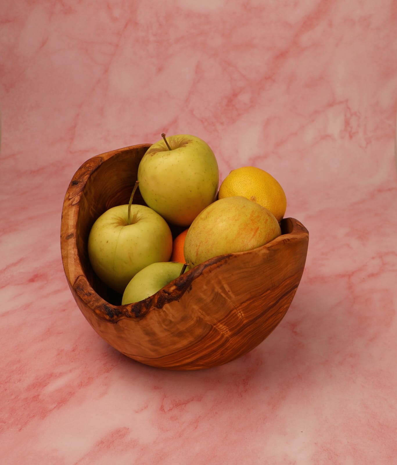 Fructieră sau Salatieră Basilicata din lemn de măslin 20 x 14 cm