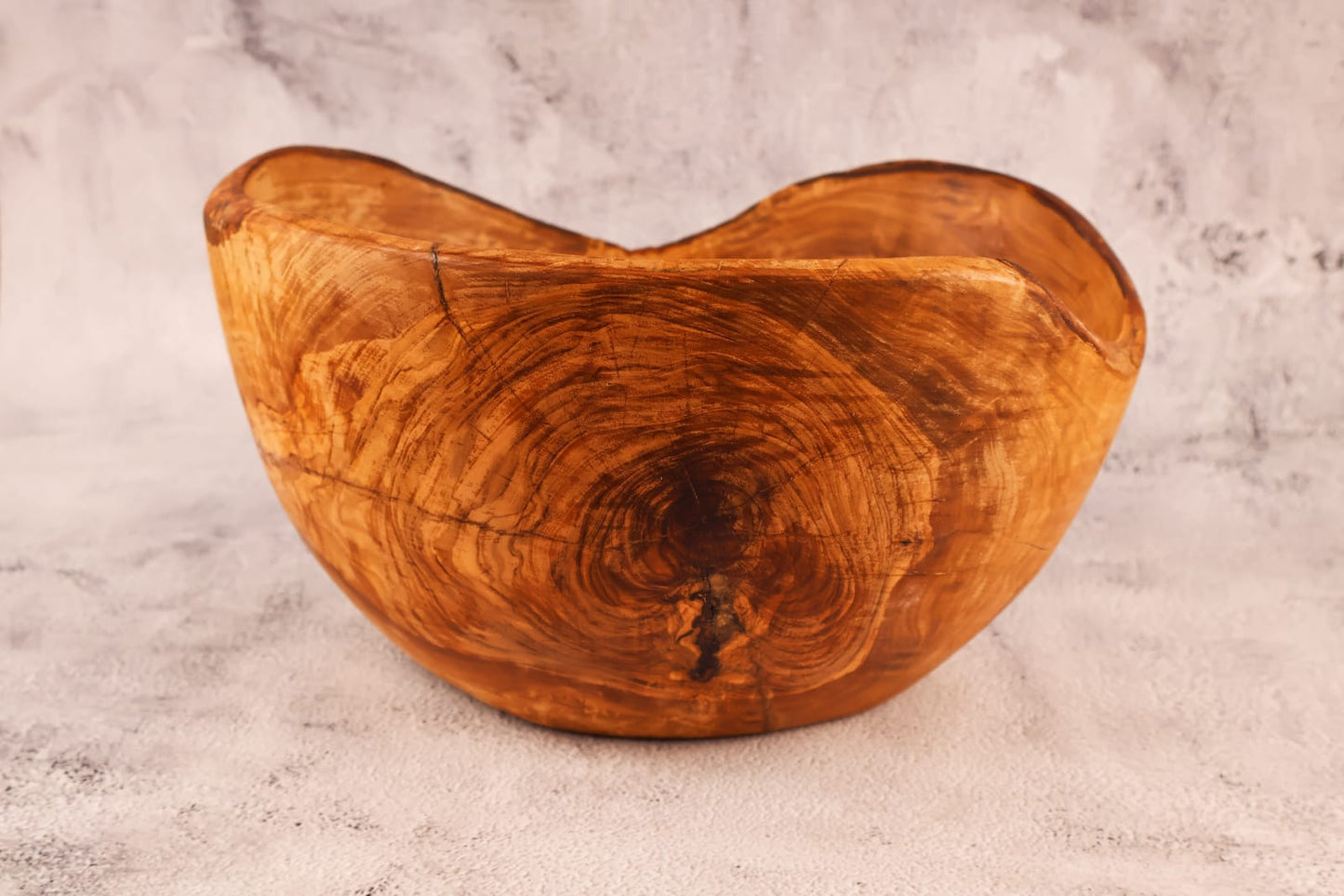 Fructieră / Salatieră din lemn de măslin 27 x 15 cm