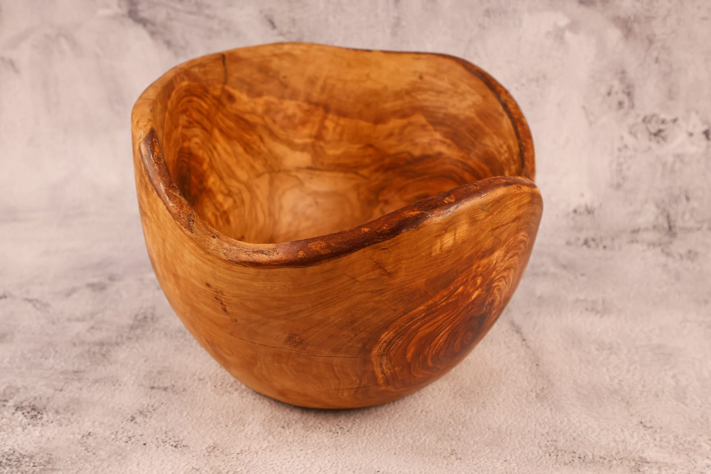 Fructieră / Salatieră din lemn de măslin 27 x 15 cm