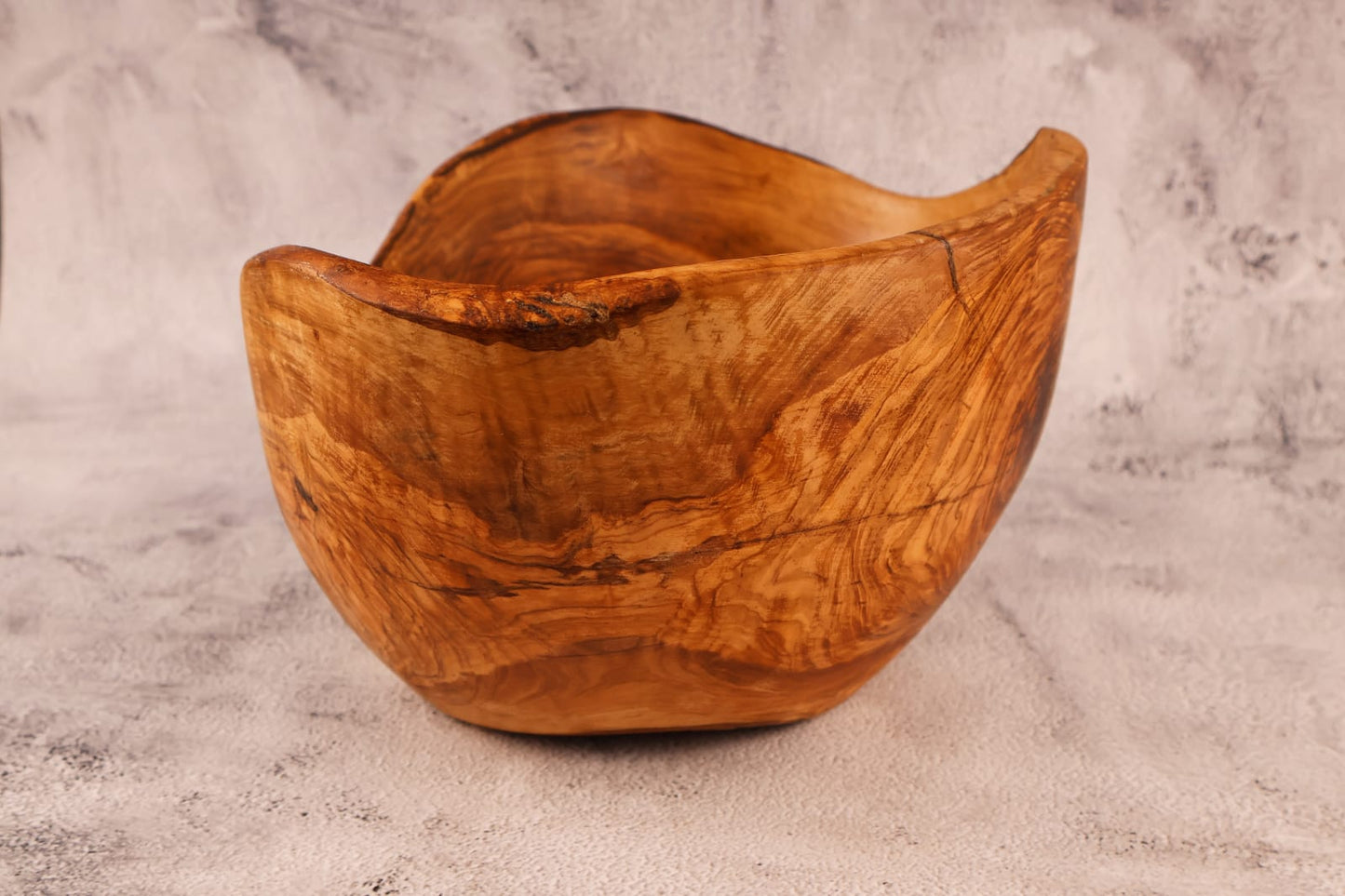 Fructieră / Salatieră din lemn de măslin 27 x 15 cm