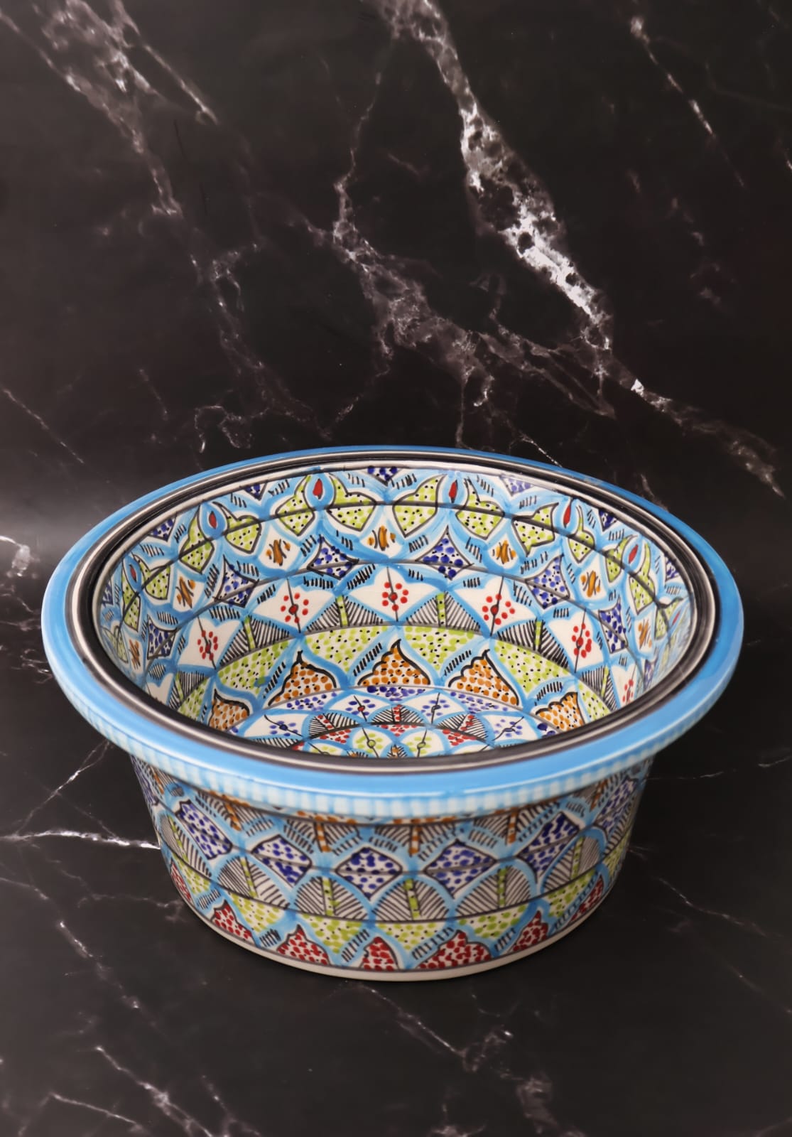 Lavoar Pentru Baie Antonia Little Blue 32 x 32 x 14 cm