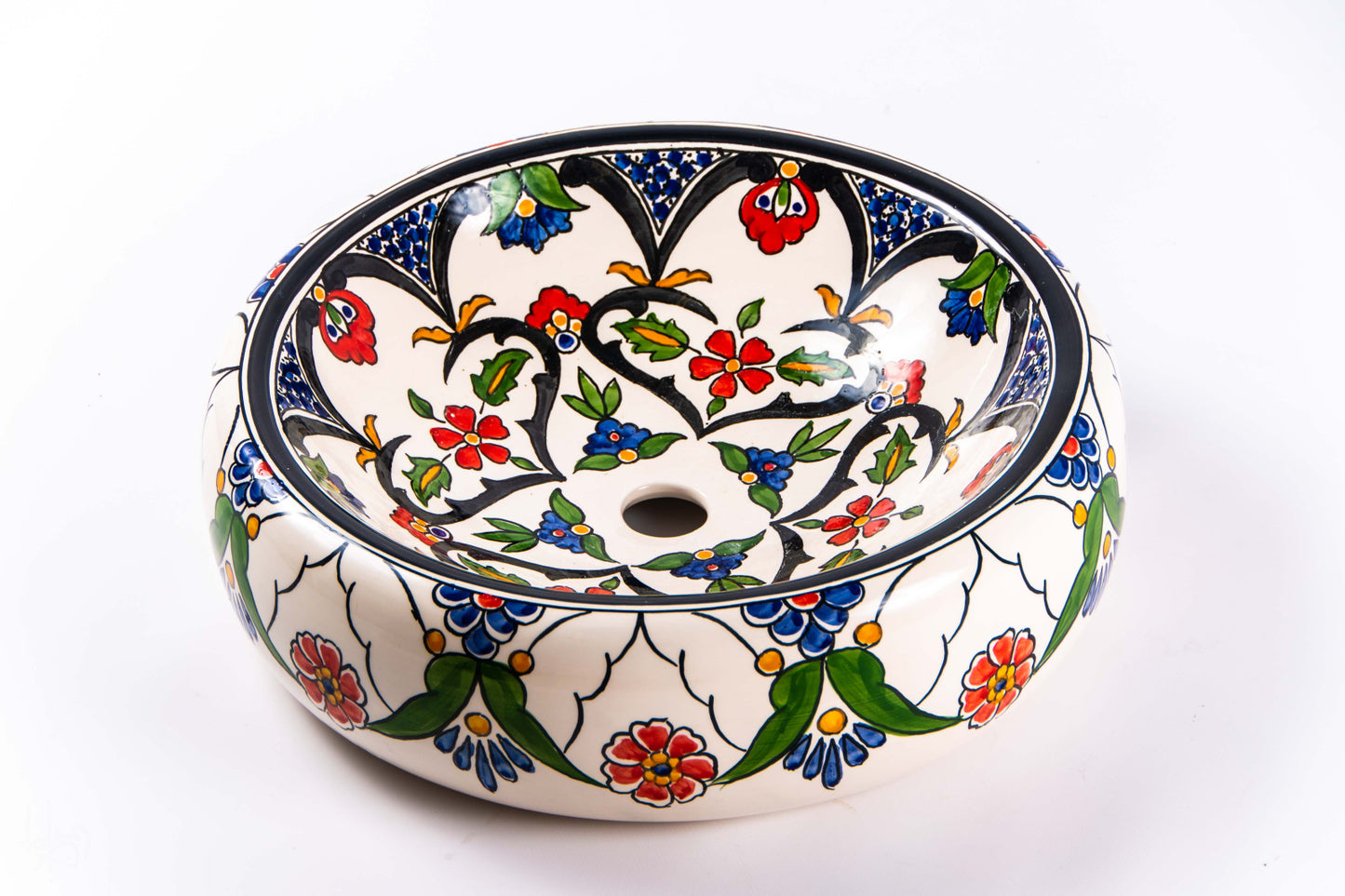 Lavoar Pentru Baie Sandra Cu Motive Florale 43 x 43 x 13 cm