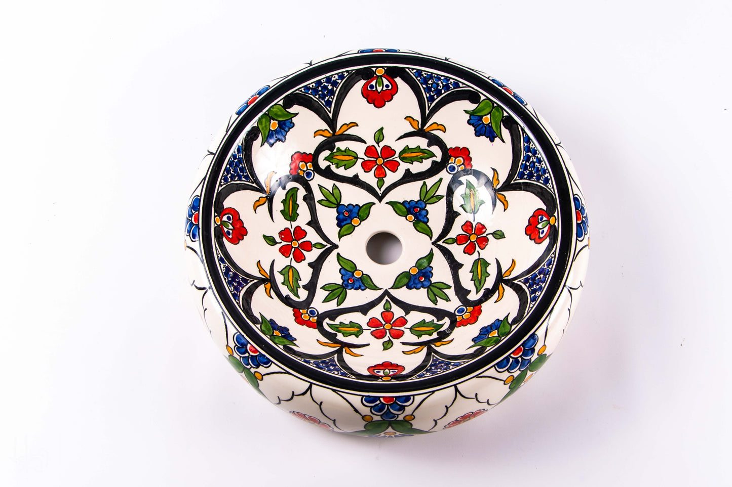 Lavoar Pentru Baie Sandra Cu Motive Florale 43 x 43 x 13 cm