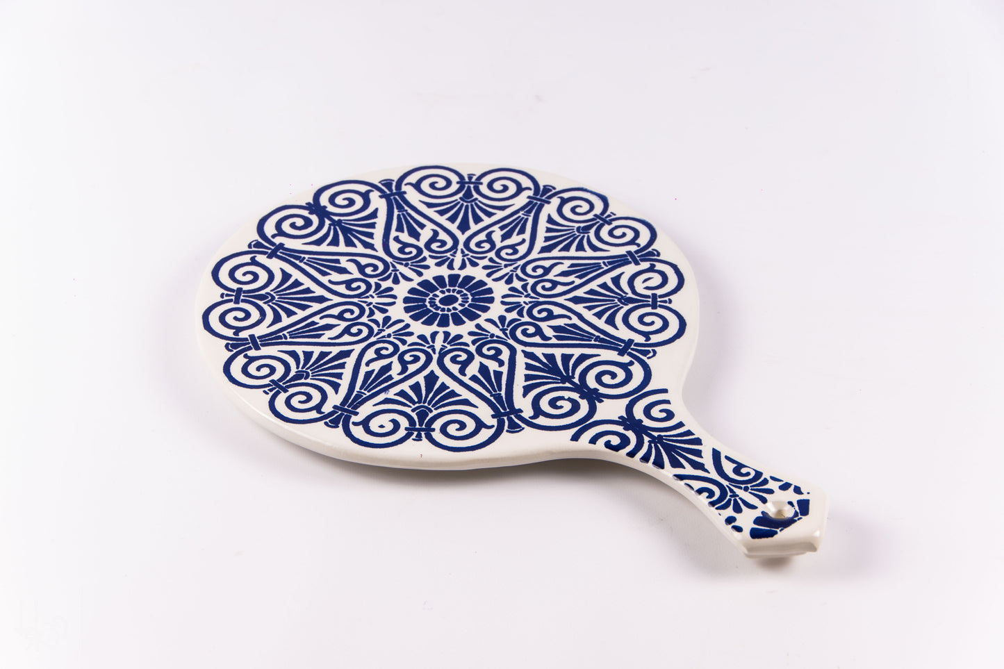 Platou din ceramică cu mâner | tatto albastru