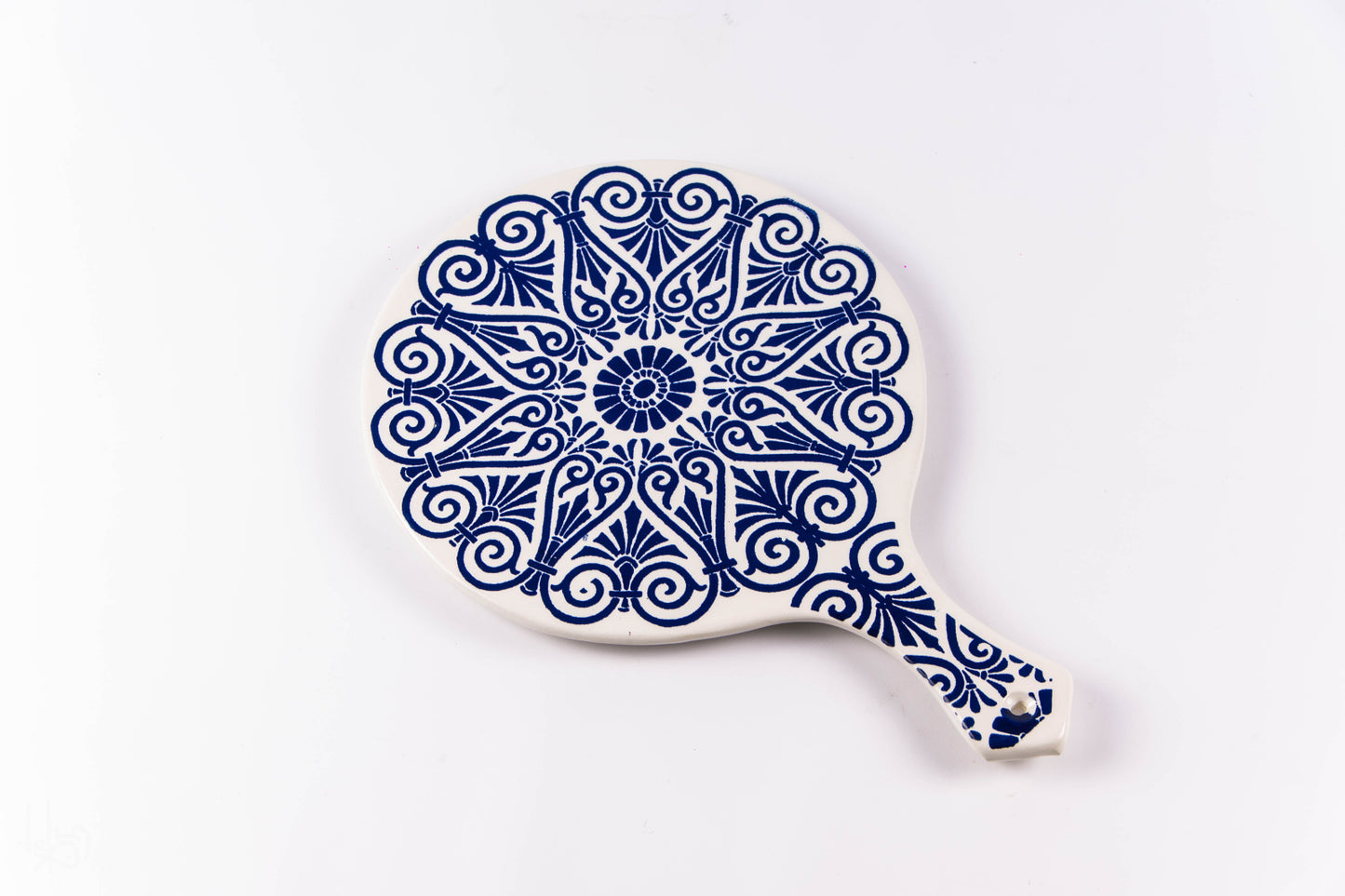 Platou din ceramică cu mâner | tatto albastru