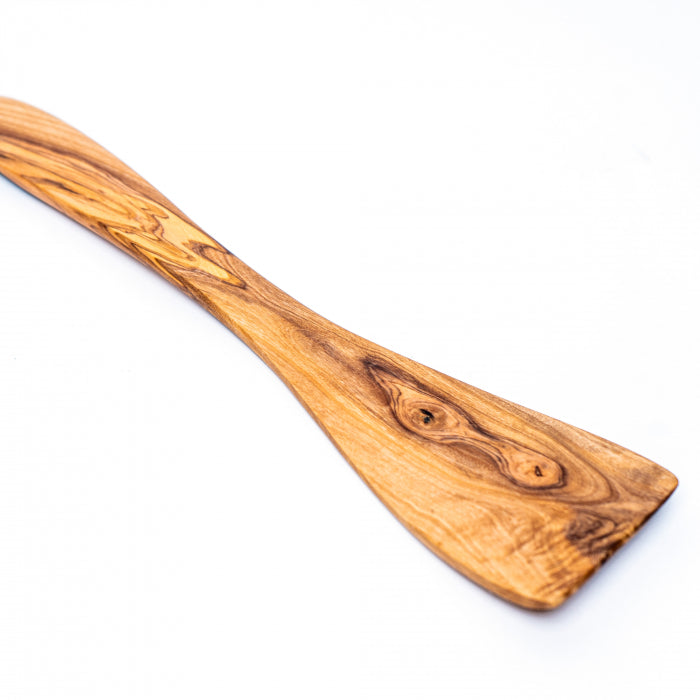 Set Corsica spatulă și lingură cu găuri din lemn măslin 30 | 35 cm