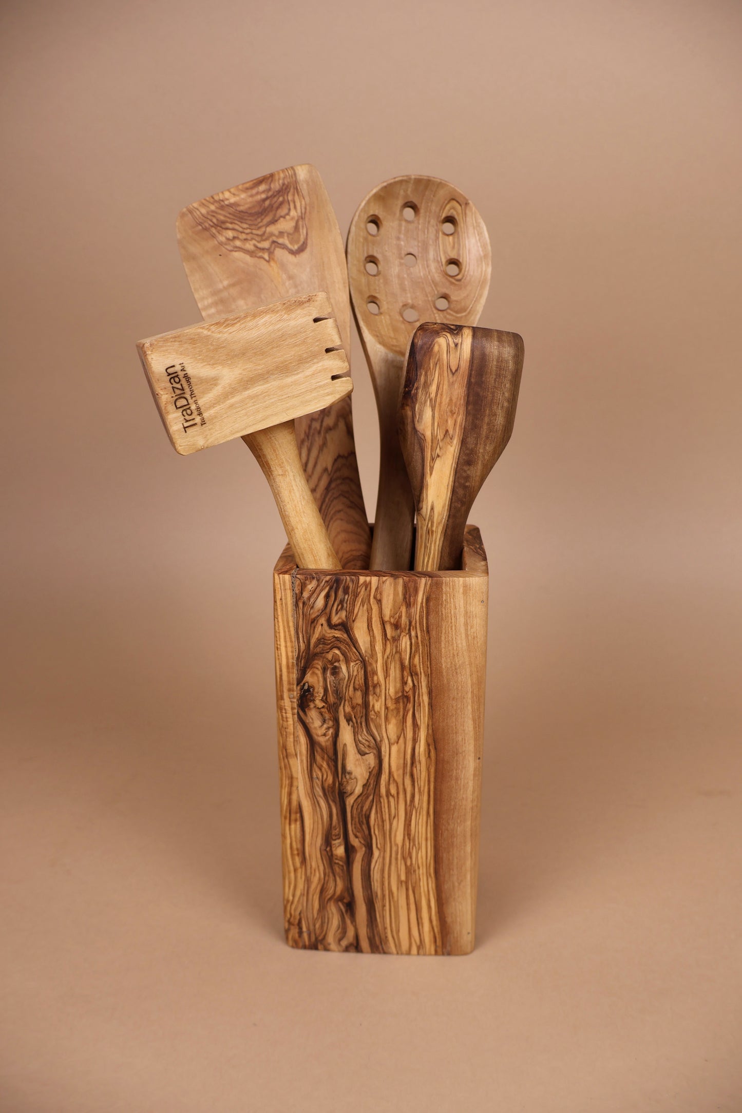 Cutie ustensile bucătărie pătrată Matera Grande 18 x 9 cm