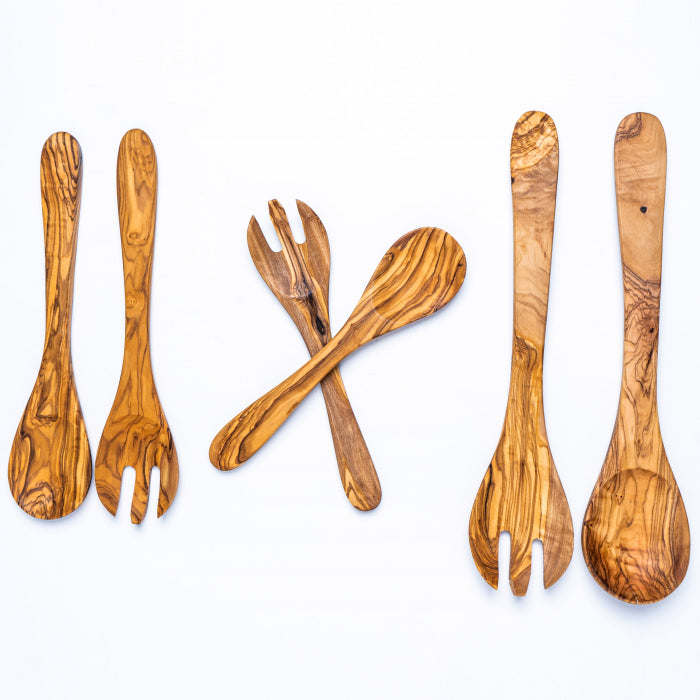 Set Verona lingură și furculiță din lemn de maslin 25 | 30 | 35 cm