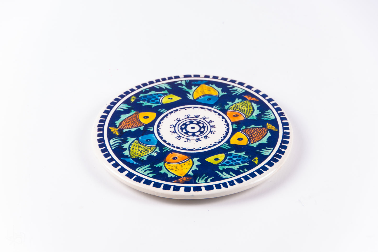 Suport pentru farfurie din ceramică Cerc Pește