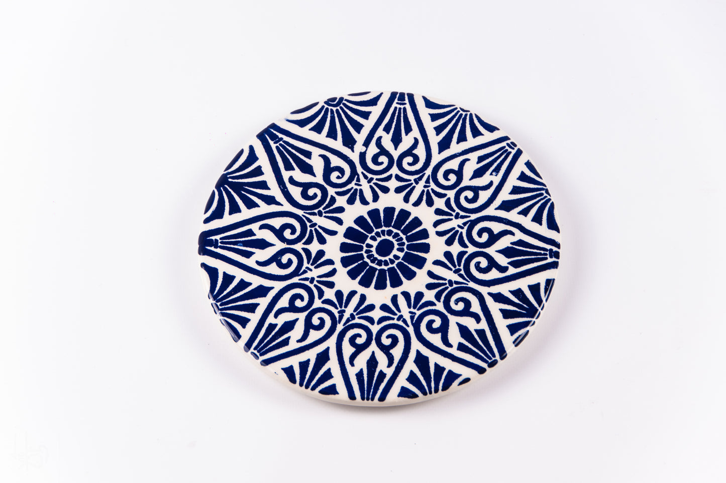 Suport pentru farfurie din ceramică Tatto Albastru