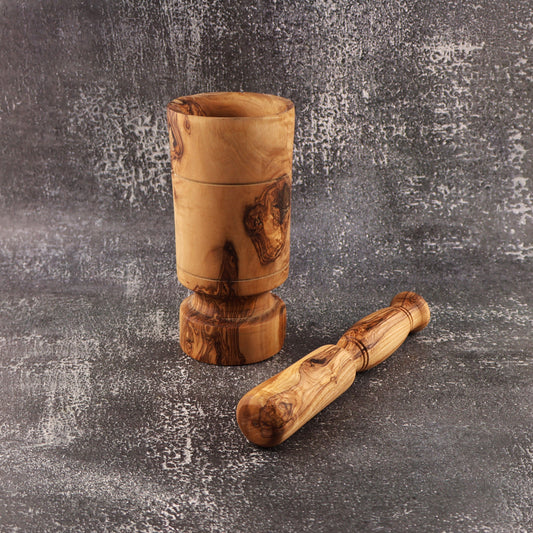 Mojar cu pistil Podgor din lemn de măslin