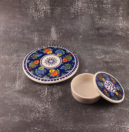 Suport pentru farfurie din ceramică Cerc Pește