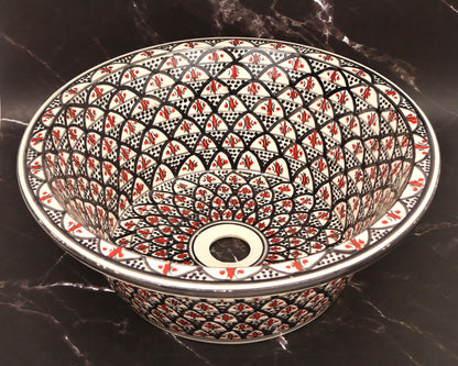 Lavoar Pentru Baie Antonia Black 40 x 40 x 16 cm