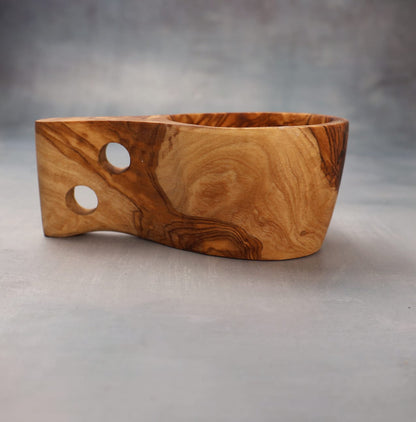 Pahar cafea din lemn de măslin