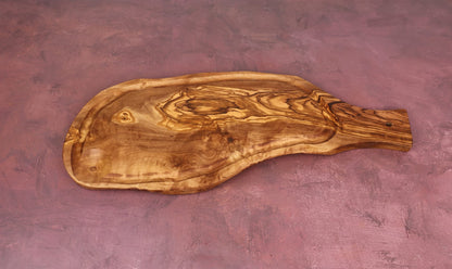 Tocător Texas BBQ cu mâner din lemn de măslin 35 cm