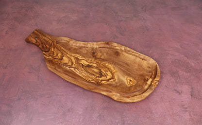 Tocător Texas BBQ cu mâner din lemn de măslin 35 cm