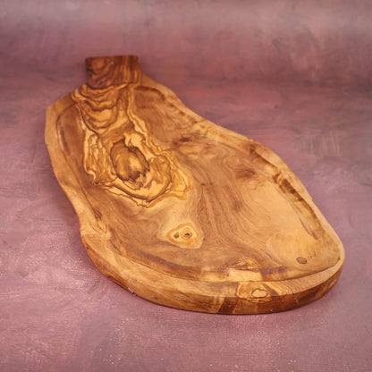 Tocător Texas BBQ cu mâner din lemn de măslin 35 cm