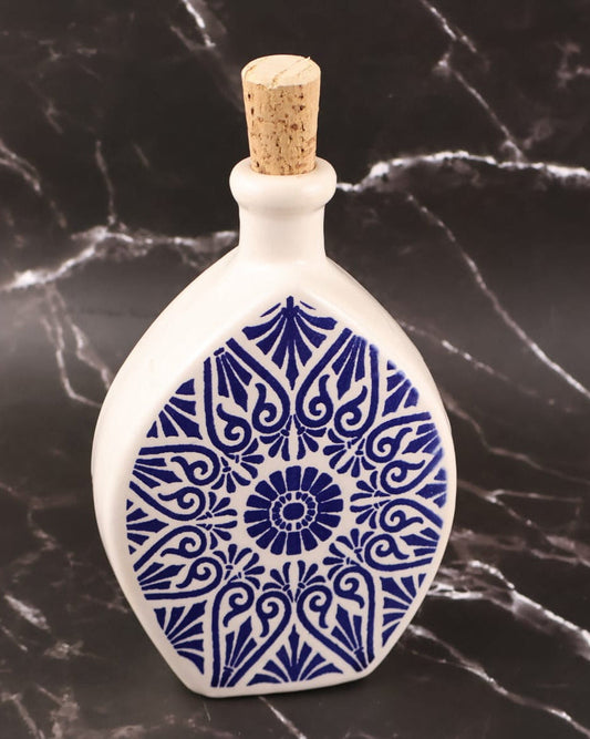 Sticlă rotundă ulei - oțet | tatto albastru