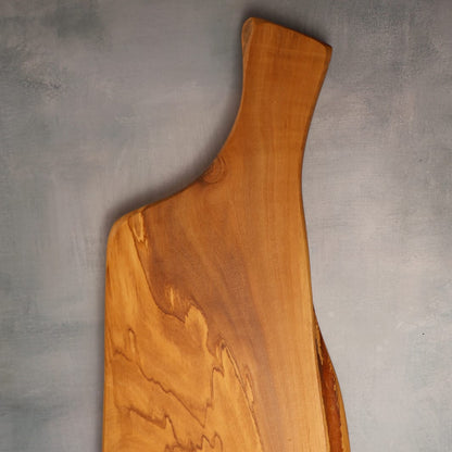 Platou servire Texas din lemn de măslin cu mâner 60 cm