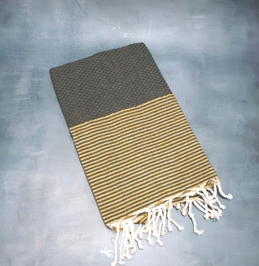 Prosop Plajă Fouta | Tunis | Gold 200 x 100 cm