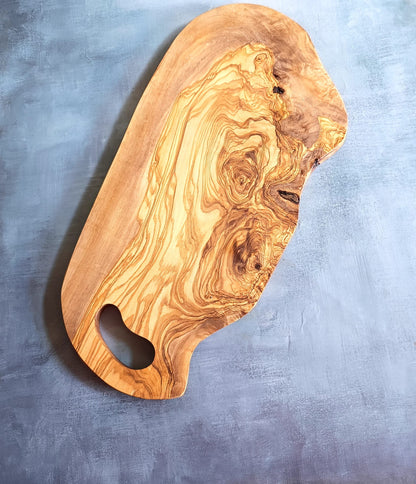 Tocator Toscana din lemn de maslin cu rasina 48 cm