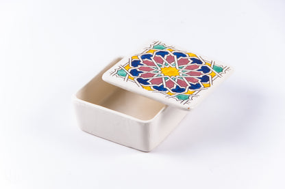 Cutie de depozitare din ceramică decorativă Floare Stea