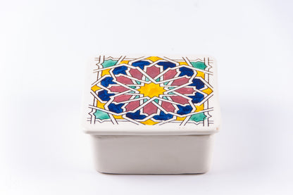 Cutie de depozitare din ceramică decorativă Floare Stea