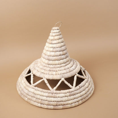 Lustră Asimetrica Din Fibră Naturală Palmier