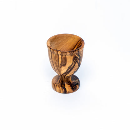 Pahar pentru ou din lemn de măslin