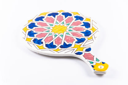 Platou din ceramică cu mâner | floare stea