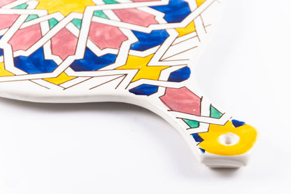 Platou din ceramică cu mâner | floare stea