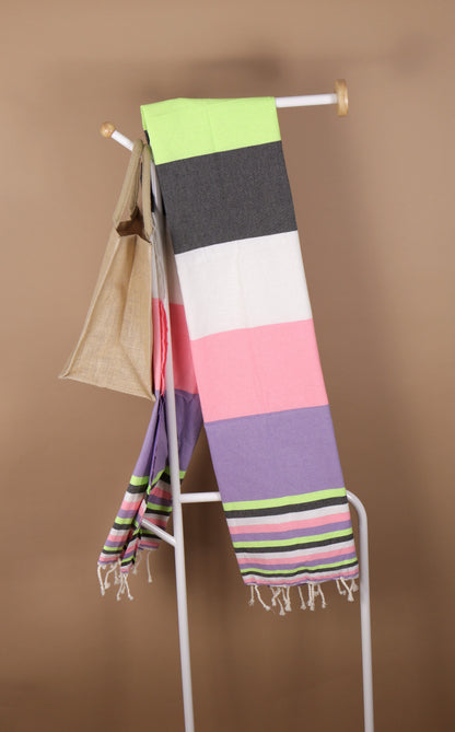 Prosop Fouta Plajă & Spa Mov Cu Dungi Multicolor 200 x 100 cm