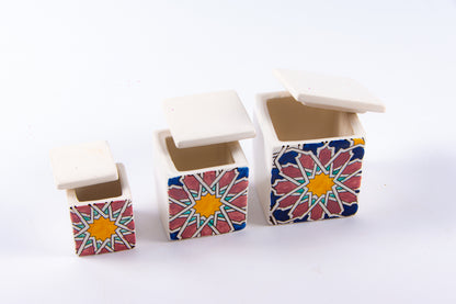 Set 3 recipiente pentru condimente | floare stea