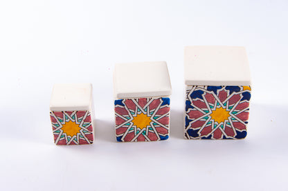 Set 3 recipiente pentru condimente | floare stea