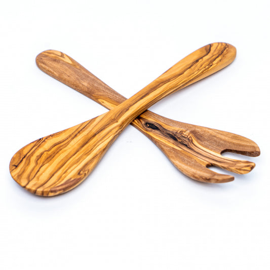 Set Verona lingură și furculiță din lemn de maslin 25 | 30 | 35 cm