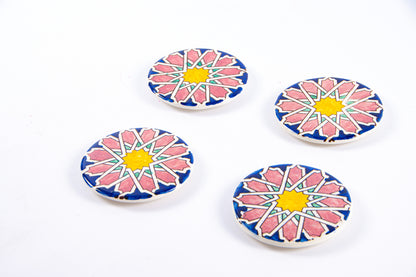 Set suport pahare | floare stea 4 buc