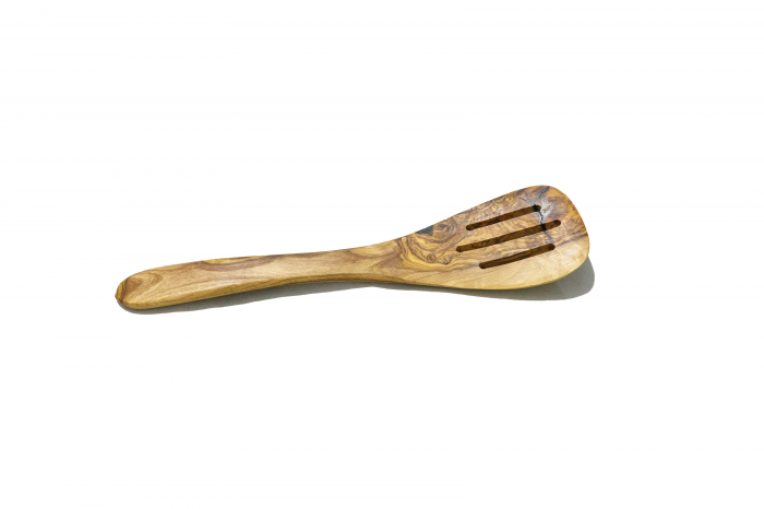 Spatulă cu model din lemn de măslin 30 | 35 cm