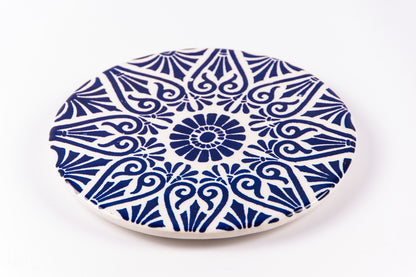 Suport pentru farfurie din ceramică Tatto Albastru