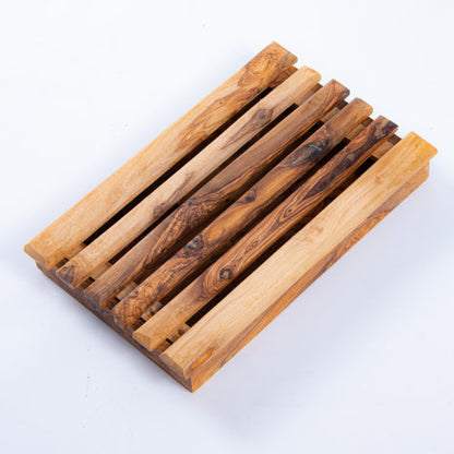 Suport pentru tăiat pâine din lemn de măslin
